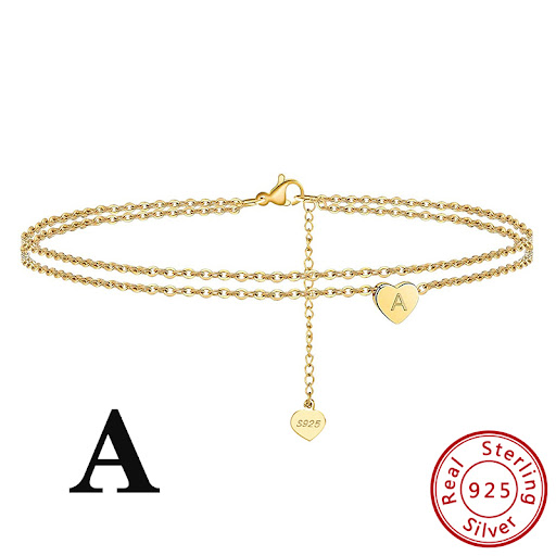 Title 5, Fashion Ladies Heart Anklet Delicate Layered Je...