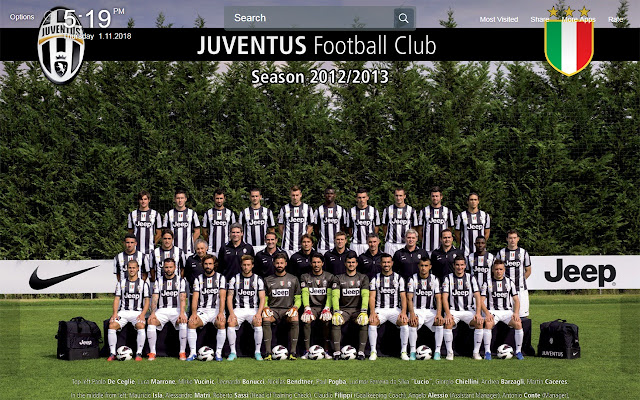 Juventus Wallpapers Theme New Tab