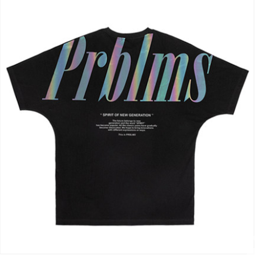 Title 5, Reflective Printed T-shirt Loose Hip Hop Retro ...