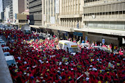  Police administrative staff belonging to Popcru during a march on August 29 2013