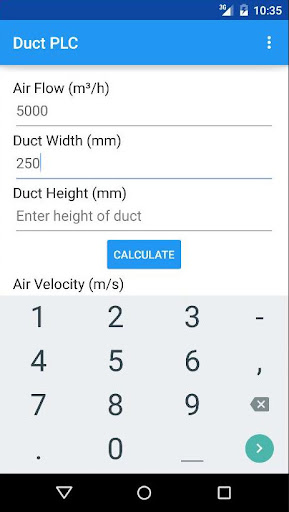 Duct Pressure Loss Calculator