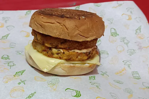 Cheese Double Tikki Burger