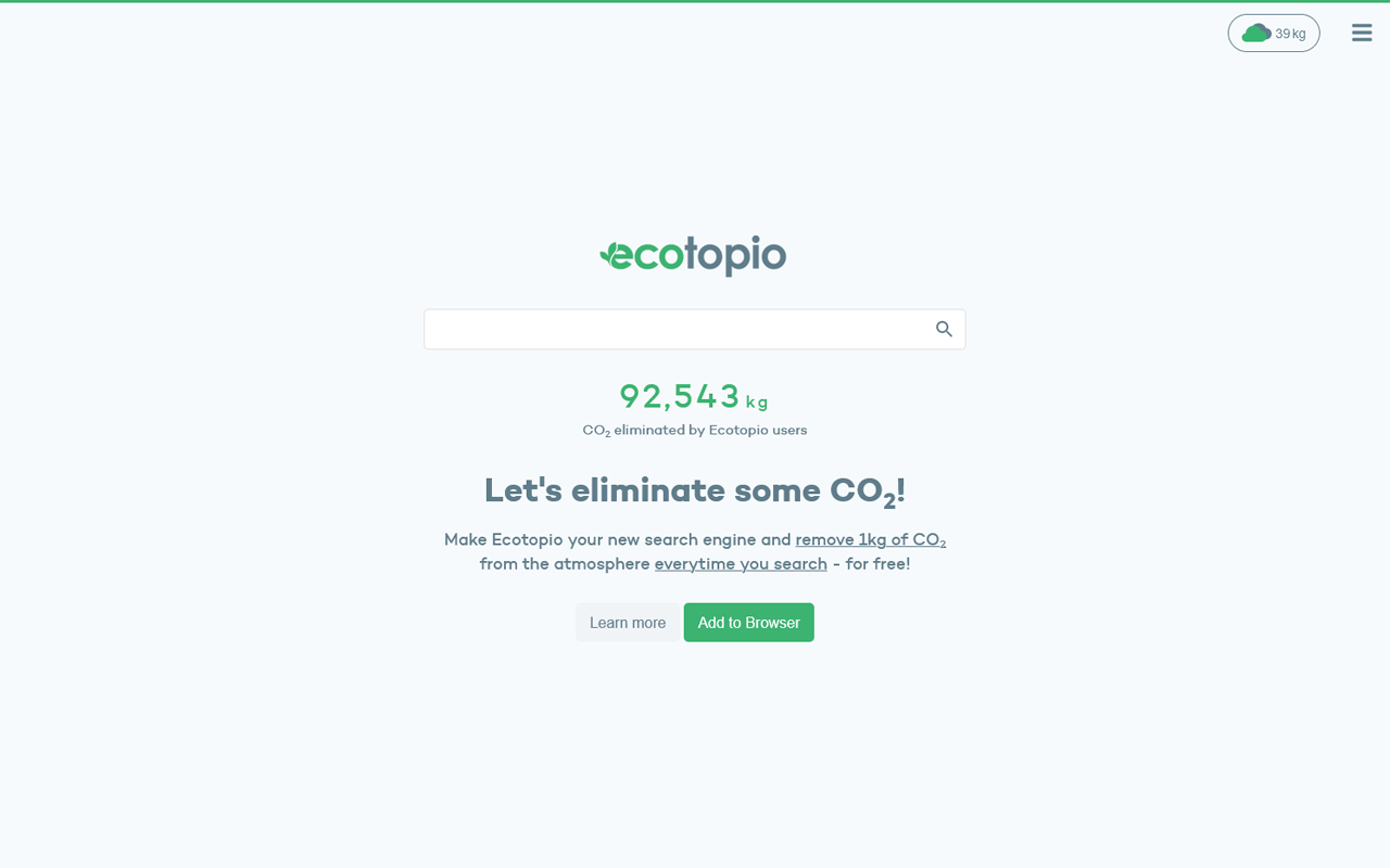 Ecotopio — CO2 Eliminating Search Engine Preview image 0