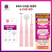 Bàn Chải Điện 6 Chế Độ Chải, Lông Mềm, Chống Nước Ipx7, Rung Đa Tần Số Bảo Hành [6 Tháng]