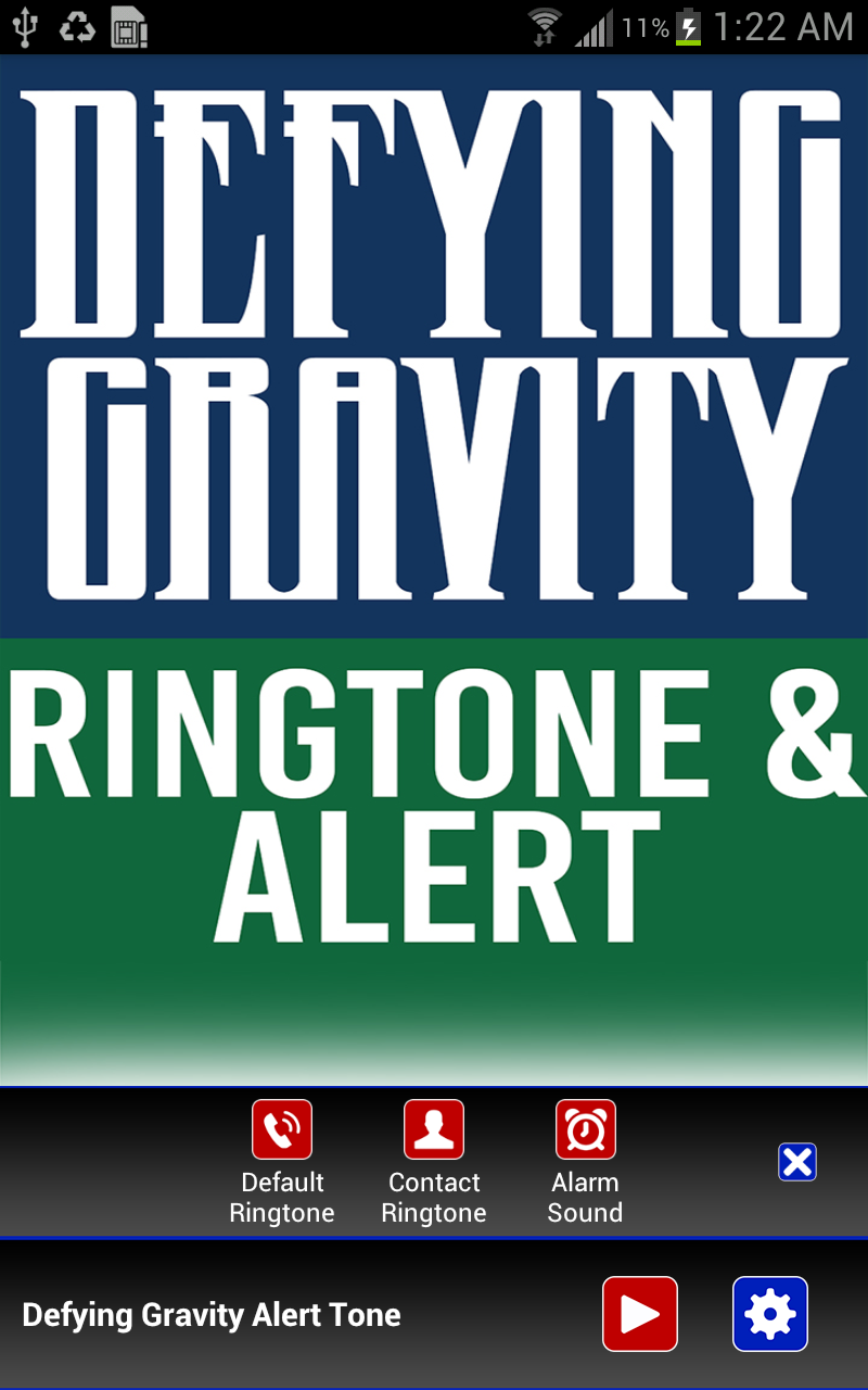 Defying Gravity Ringtone Screen 2
