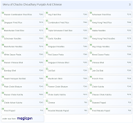 Chacha Choudhary Punjabi And Chinese menu 3