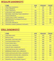 Finger Lakes Sandwich menu 1