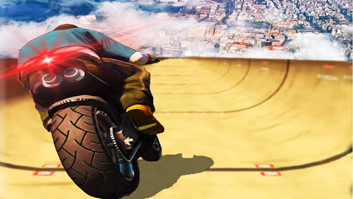 Impossible Mega Ramp Moto Bike Rider: Superhero 3D