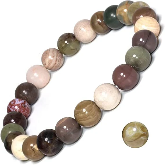 Handgemaakte elastische armband met natuurlijke tijgeroog en turkoois kralen. Bescherming en stijl.