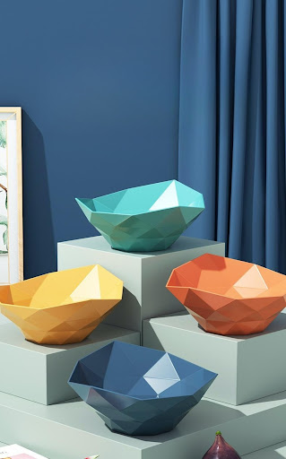 Title 5, Nordic Multi-Color Light Luxury Fruit Plate Sna...