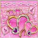 Descargar Sparkling Pink Love Heart Keyboard Instalar Más reciente APK descargador