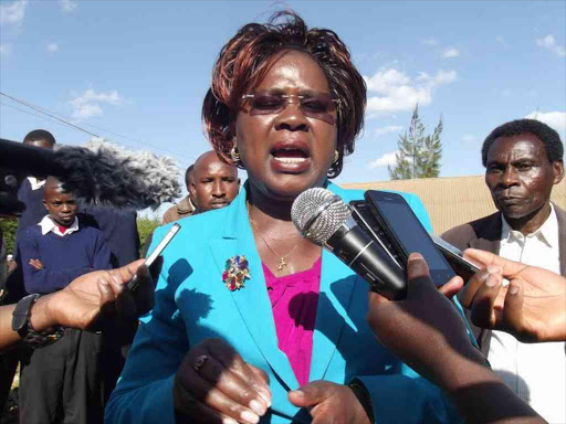 A file photo of Kandara Member of Parliament ALice Wahome. /JAMES WAINAINA