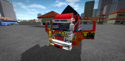 Mod BUSSID Truk Canter Tawakal Screenshot