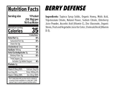 Honey Stinger Rapid Hydration Drink Mix - Recover Berry Defense Bag of 24 alternate image 0