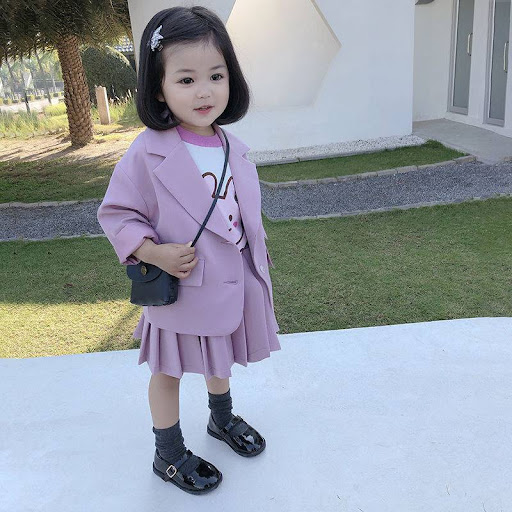 Title 2, Girls Suit Long-sleeved Jacket Casual Pants fo...