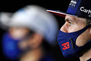 Max Verstappen speaks at the Drivers Press Conference during previews ahead of the F1 Grand Prix of Brazil at Autodromo Jose Carlos Pace in Sao Paulo on November 11 2021.