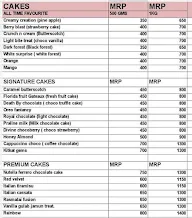 Winni Cakes & More menu 2