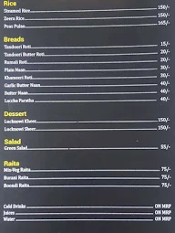 Shahi Dawat menu 3