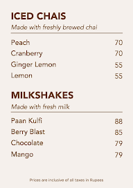 Chai Point menu 4