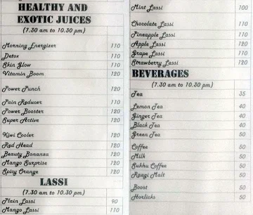Delight Juices and Snacks menu 