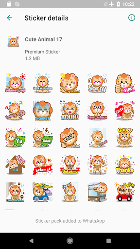 New Cute Animal Sticker for WAStickerApps