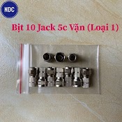 Bịt 10 Jack Tv Rắc Tivi Đực Cái F5 5C, Đầu Nối Cáp Tv, Đầu Bnc (Loại 1)