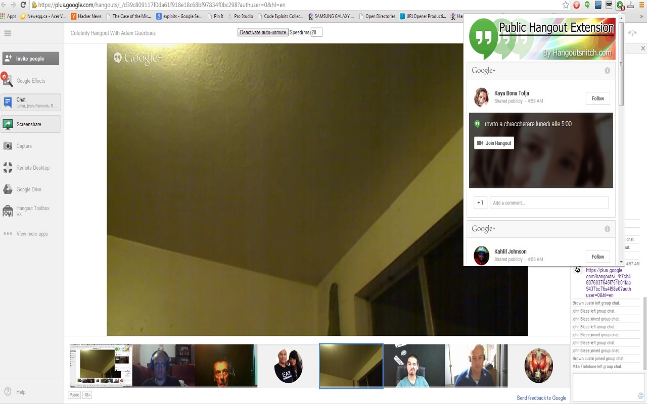 Public Hangouts by HangoutSnitch.com Preview image 0