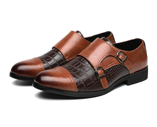 Title 15, Mens Double Button Large Crocodile Patterned L...