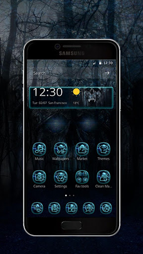 Night Sky Skulls Theme