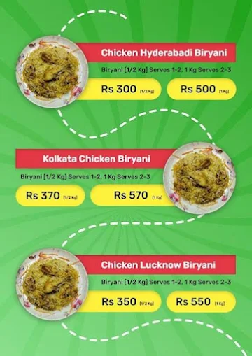 Mehram Biryani menu 