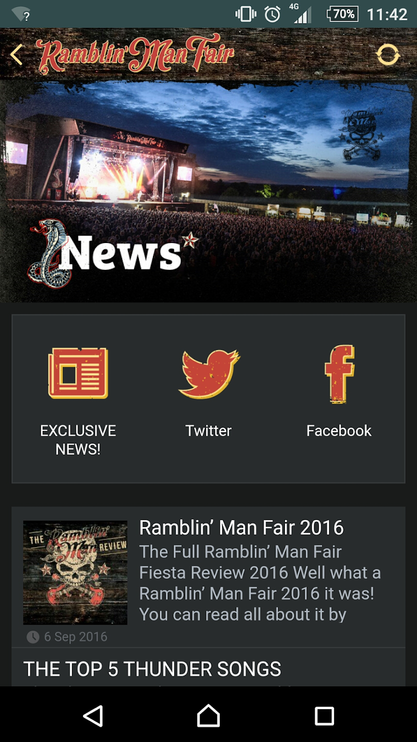 Ramblin Man Fair 2017 Screen 2