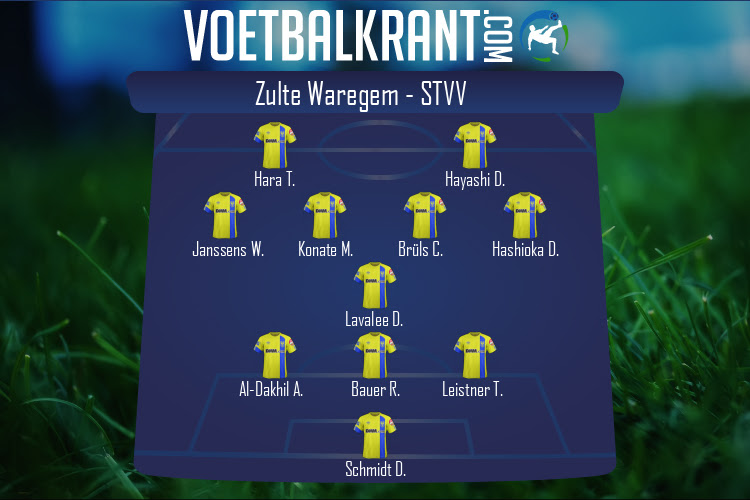 Opstelling STVV | Zulte Waregem - STVV (02/04/2022)