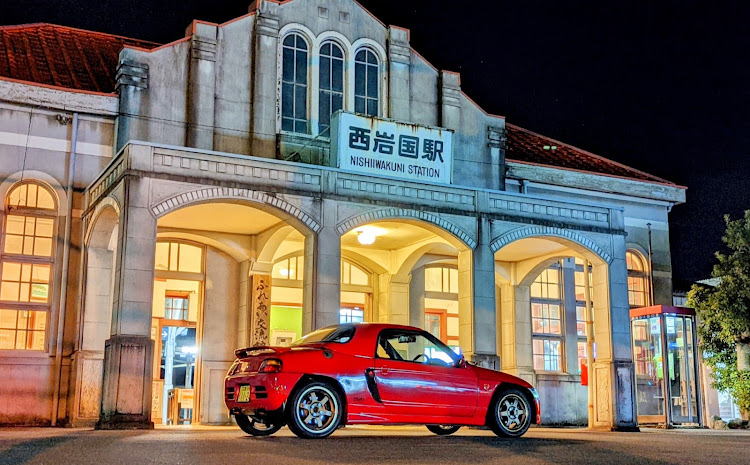ビートの西岩国駅・夜景と愛車・レトロ感・スマホクオリティに関するカスタム事例の投稿画像4枚目