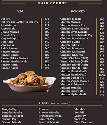 Hotel Shraddha menu 