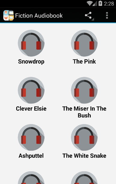 Fiction Audiobook Screen 3
