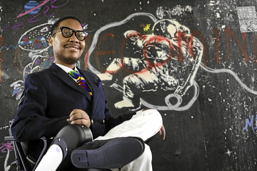 Eddie Ndopu hopes to put together the biggest platform from which to speak to the world about disability: a broadcast to the UN, from space, in his wheelchair.