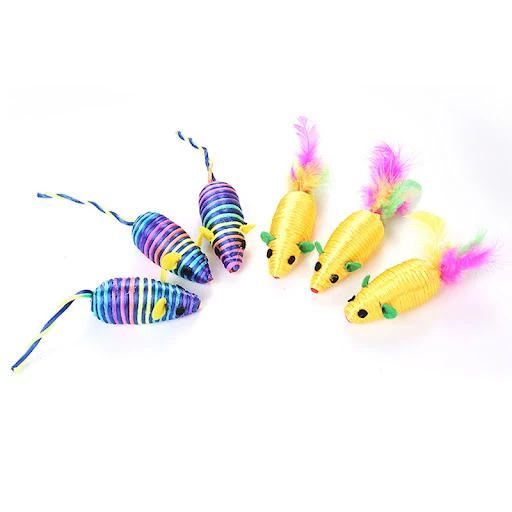 Cat Toys Interactive Fake Mouse Catnip Cat Training Toy Pet Playing Pet Squeaky Supplies Products For Kitten Kitty Pet S