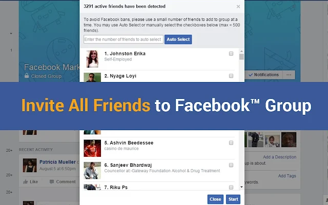 Facebook Group Invite All - Auto Add Friends to FB Group - Facebook Apps