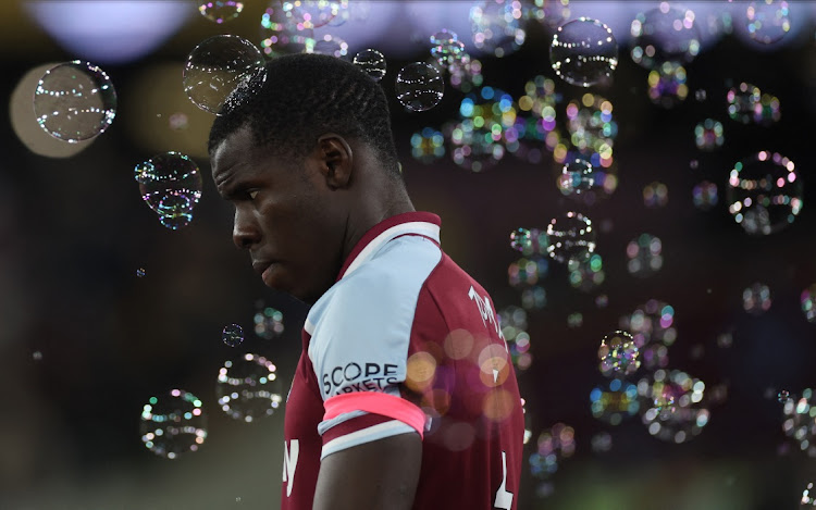 West Ham United's Kurt Zouma before the match against Watford at London Stadium on February 8, 2022