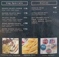 Turkish Doner Kabab menu 1