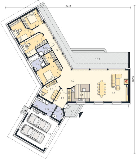 Girona DCB75 - Rzut parteru