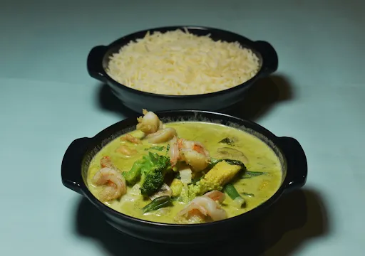 Prawns Thai Green Curry Meal