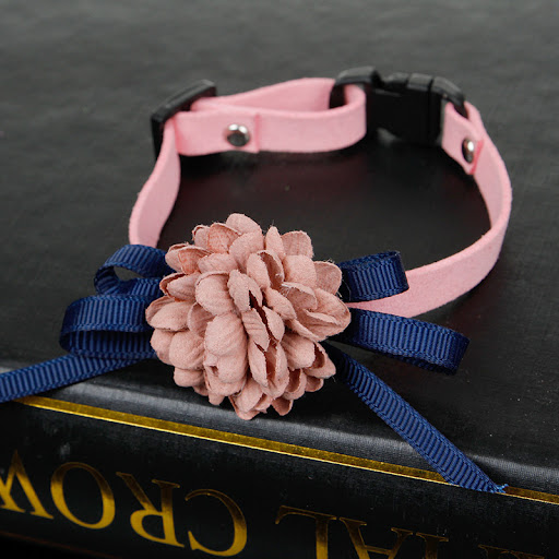 Title 4, Flower Pet Collar Necklace. Stylish flower desi...