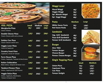 JS Pizza menu 