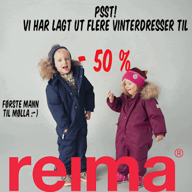 - 50 % !! Alle vinterdresser fra Reima 