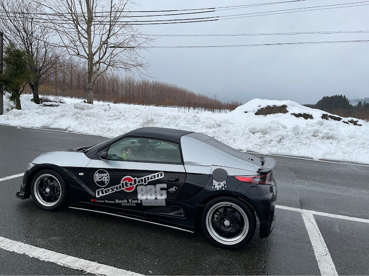 S660のロンリードライブ・京都府〜滋賀県〜福井県〜京都府・初メタセコイア2021・あちらこちらで積雪に関するカスタム事例の投稿画像7枚目