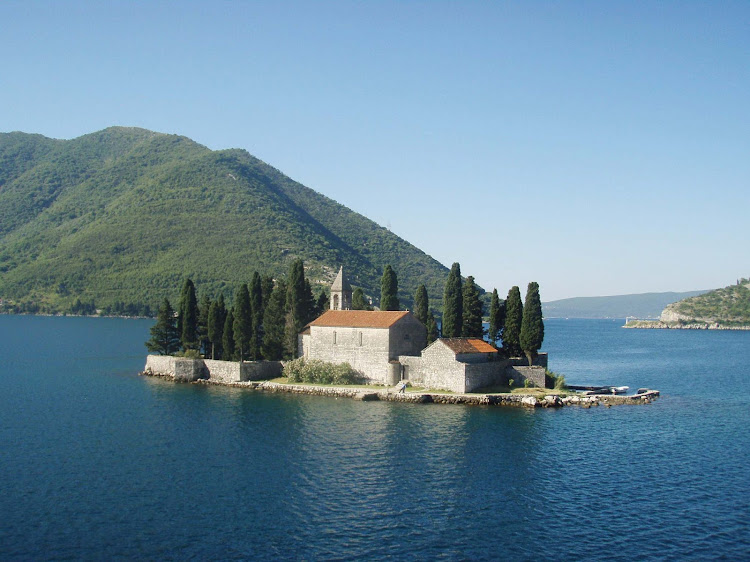 Visit a tiny island church with hidden Baroque art in Kotor, Montenegro.