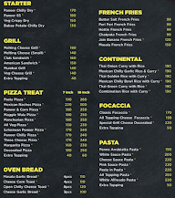 Fusion Fast Food menu 1