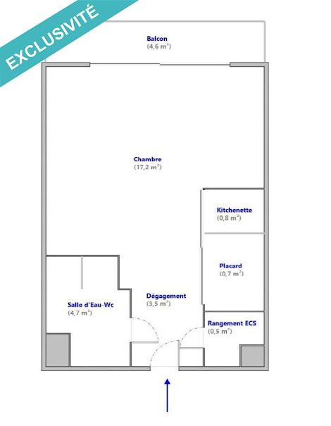 Vente appartement 1 pièce 27 m² à Sainte-genevieve-des-bois (91700), 85 000 €