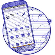 Drawing Note School Theme  Icon